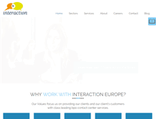 Tablet Screenshot of interactioneurope.com